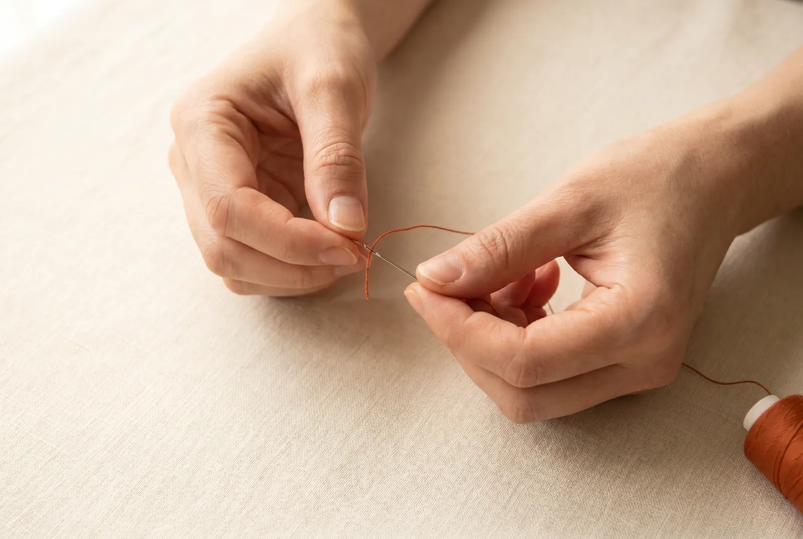 Photo: Match a needle and thread to your cloth.