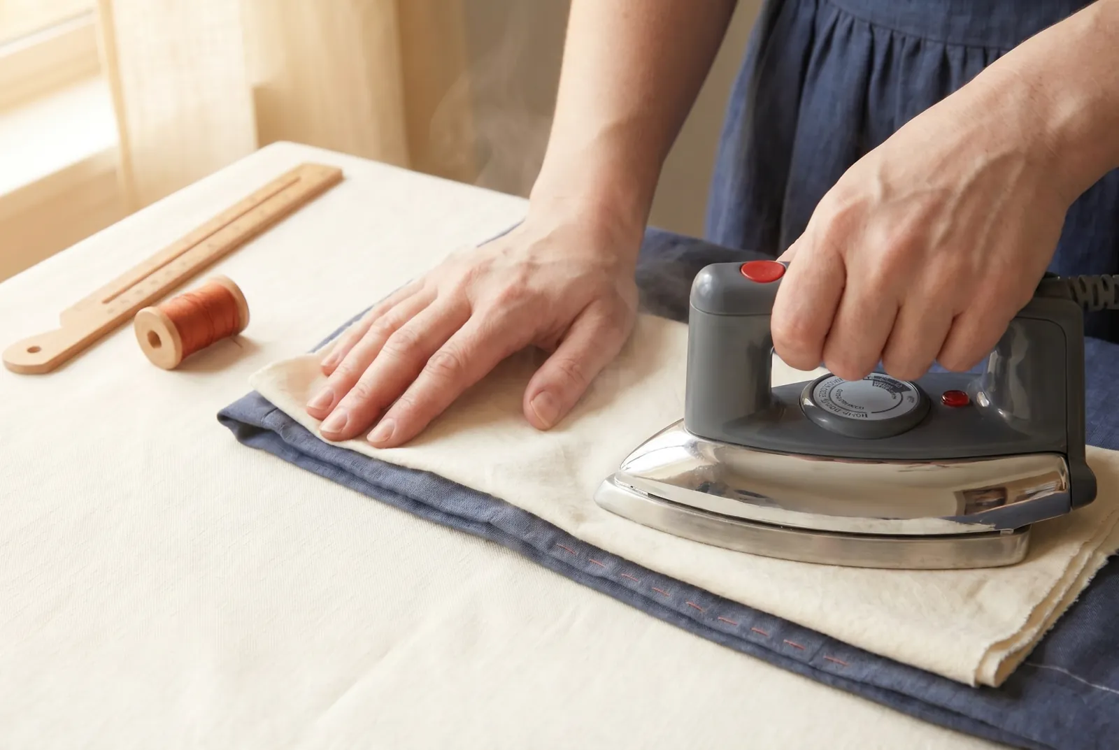 Photo: Pull out the basting thread and remove any pins.