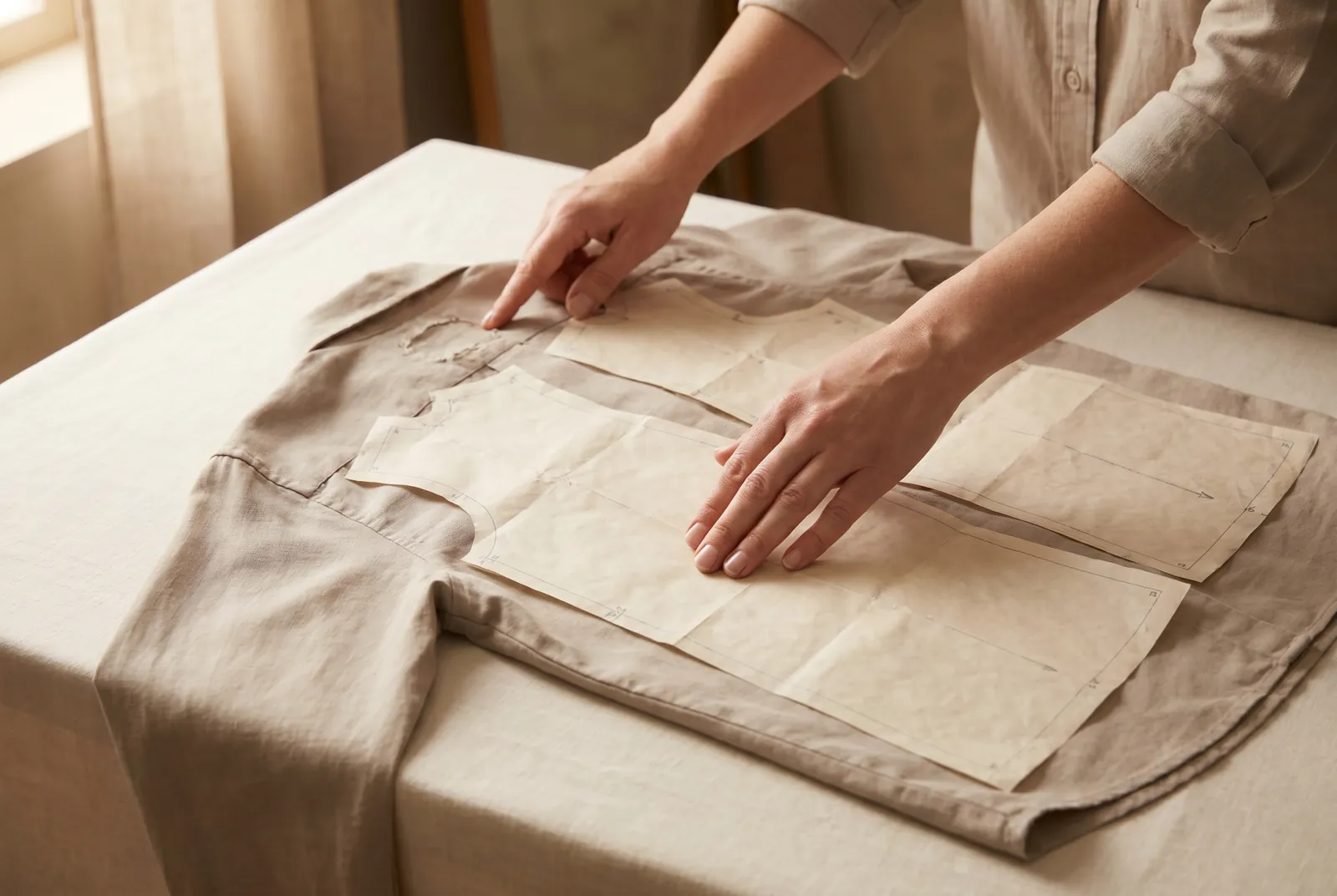 Photo: Pick an adult shirt whose cloth is still sound.