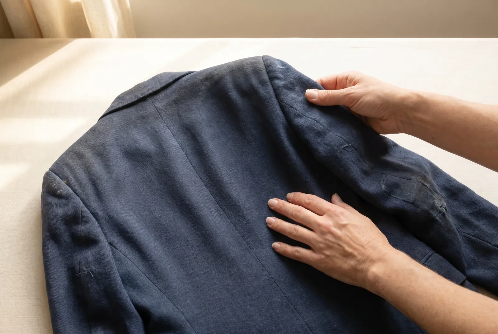 Photo: Choose a garment with cloth worth saving.