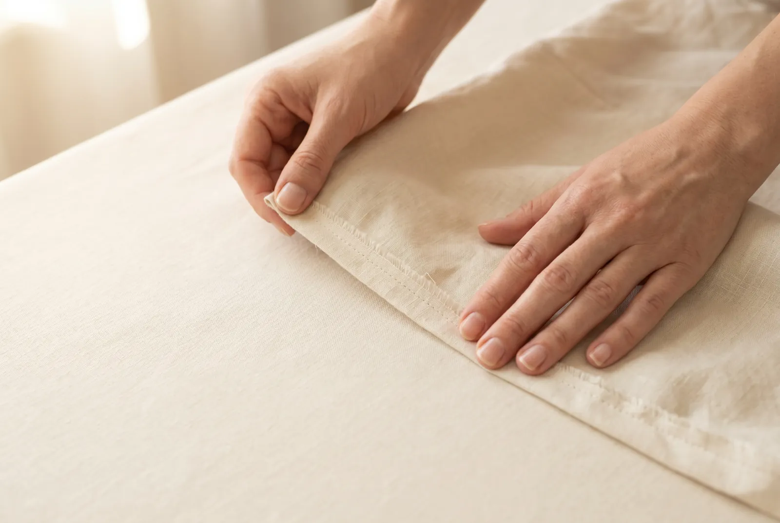 Photo: Turn the garment wrong side out and lay the ripped seam flat so you work on the seam allowance, not the outside of the garment.