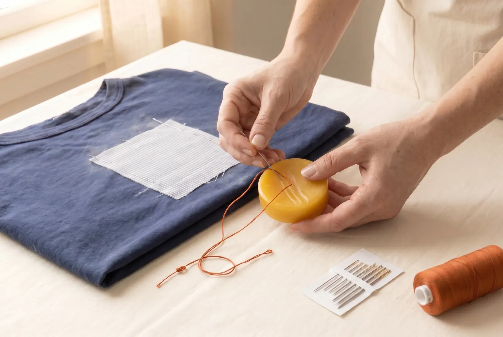Photo: Thread a sharps needle, No.