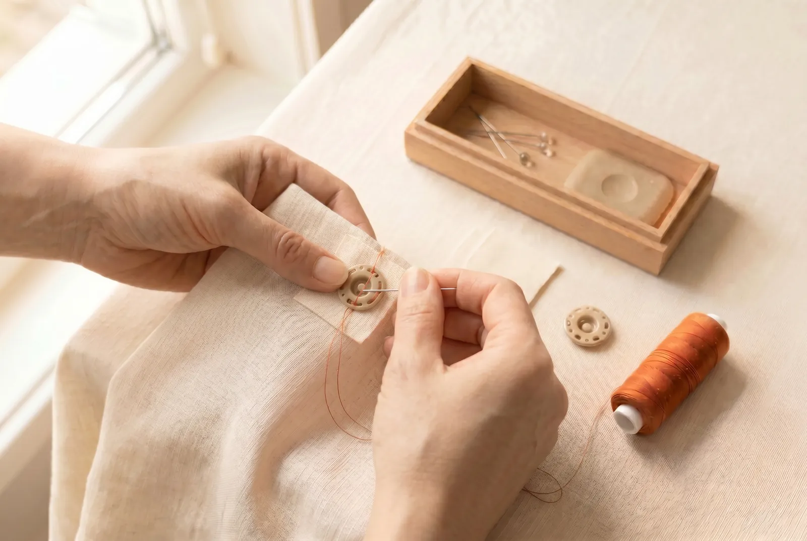 Photo: After the garment's first wash, check the fastener.