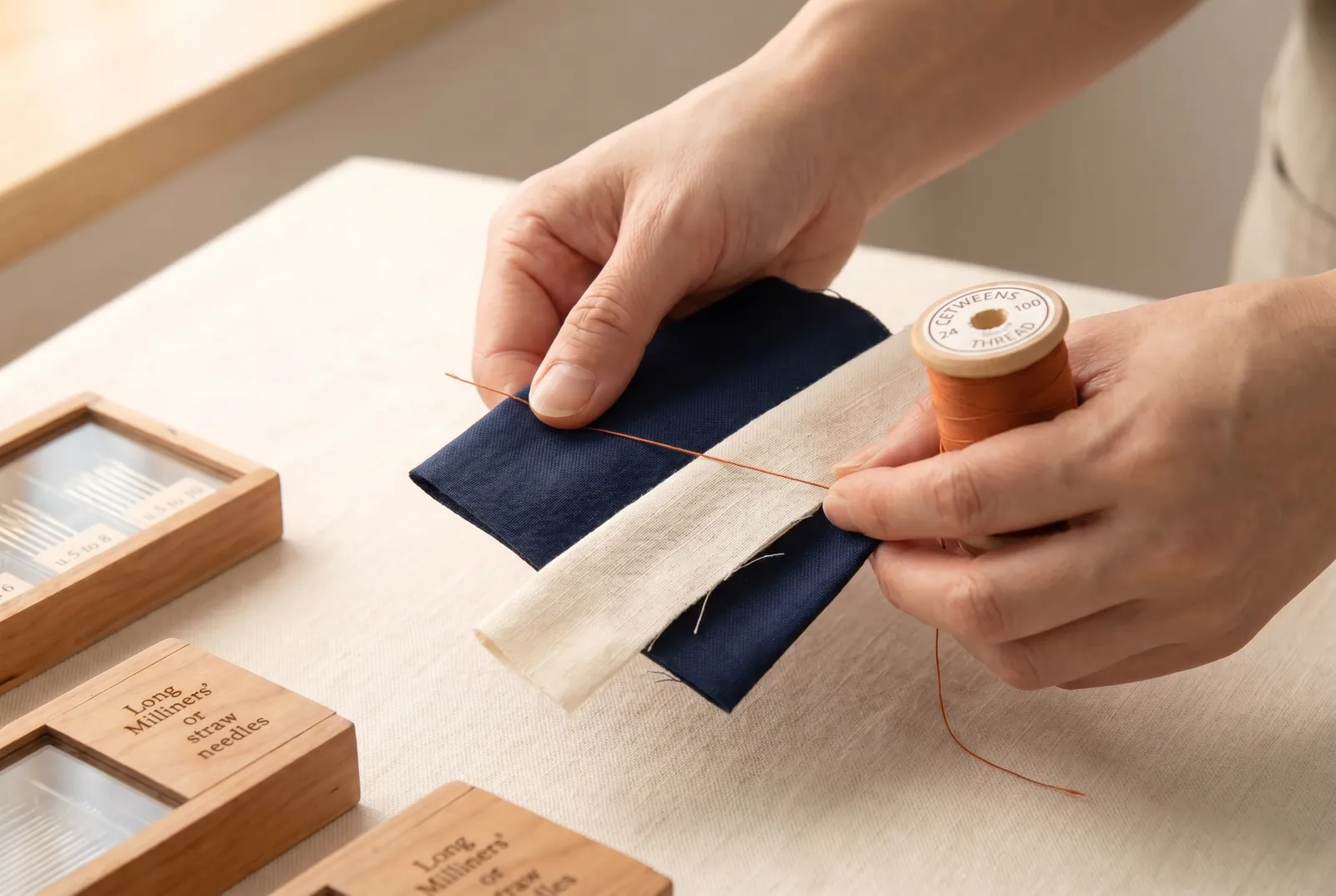 Photo: Choose the thread by the cloth you are sewing.